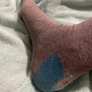 Skarpetki, zużyte, dwa dni noszenia..