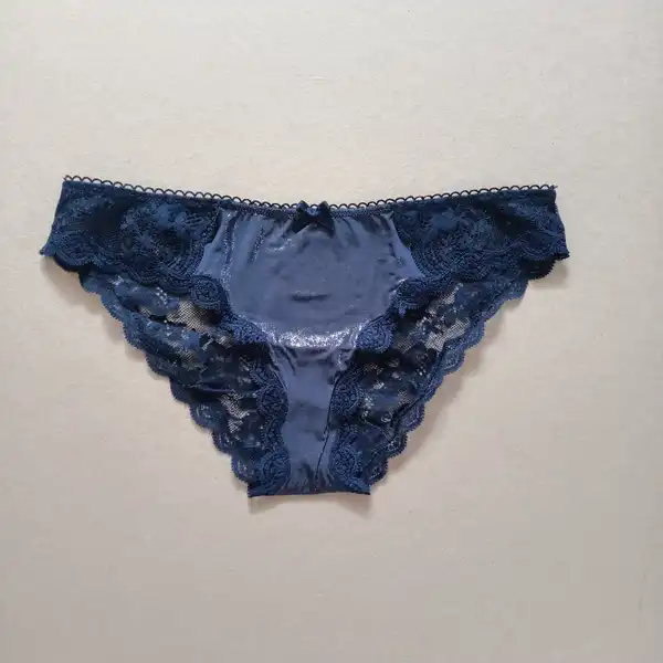 Granatowe błyszczące figi Victoria's secret