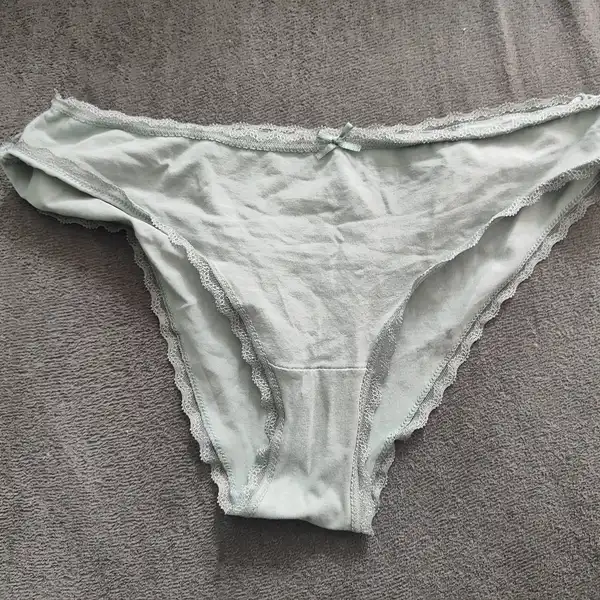 Zielona pokusa w koronce, moje noszone majteczki