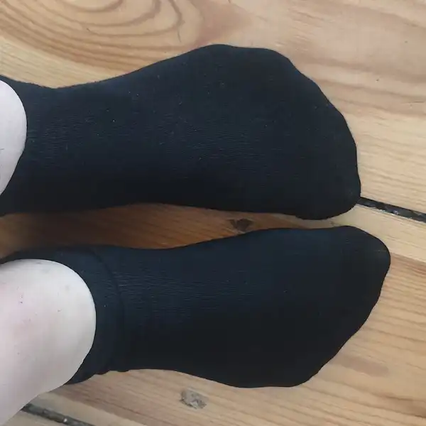 Czarne krótkie skarpetki