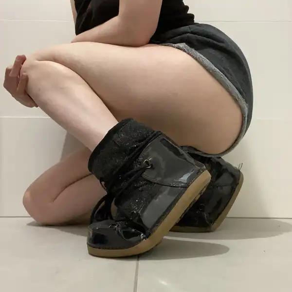 Czarne ocieplane buty ala uggi