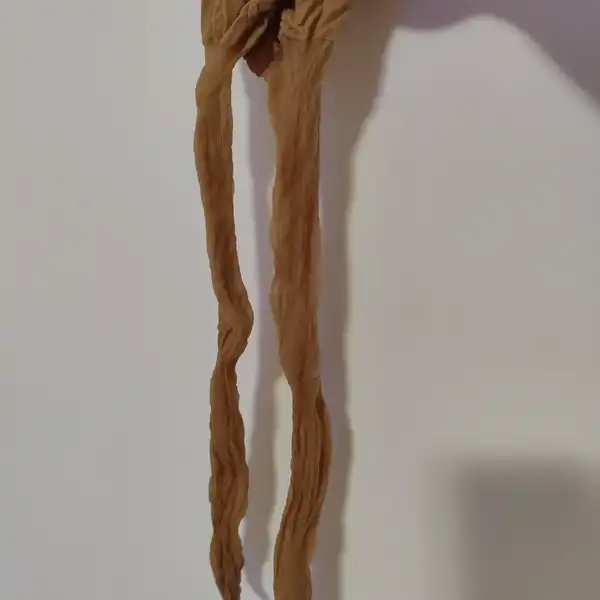 Cieliste nylonkowe podkolanówki